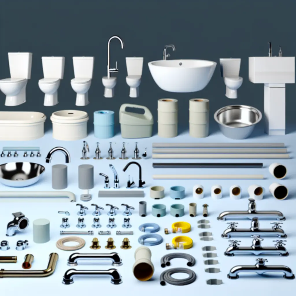 Overzicht van sanitair en leidingsystemen in een moderne opstelling