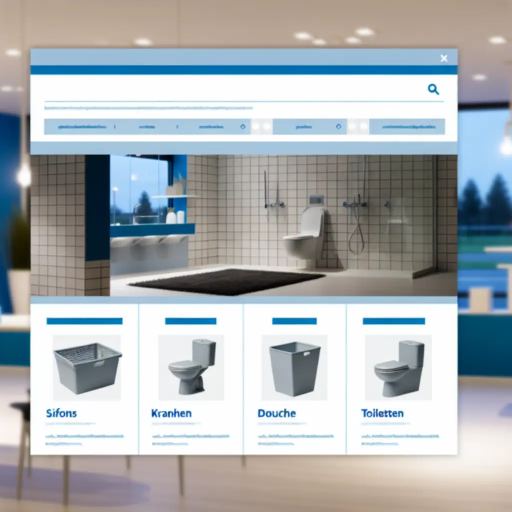 Overzicht van productcategorieën voor sanitair en installatiematerialen